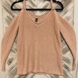 Cold shoulder sweater